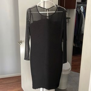 Never used sexy black dress size 10 Calvin Klein rib texture